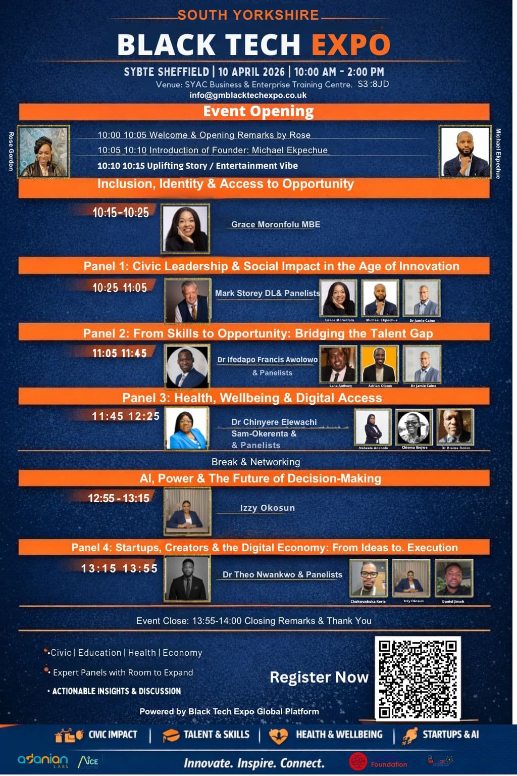 South Yorkshire Black Tech Expo programme poster